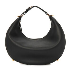 FENDI FF Jacquard Shopper Tote Shoulder Bag Brown